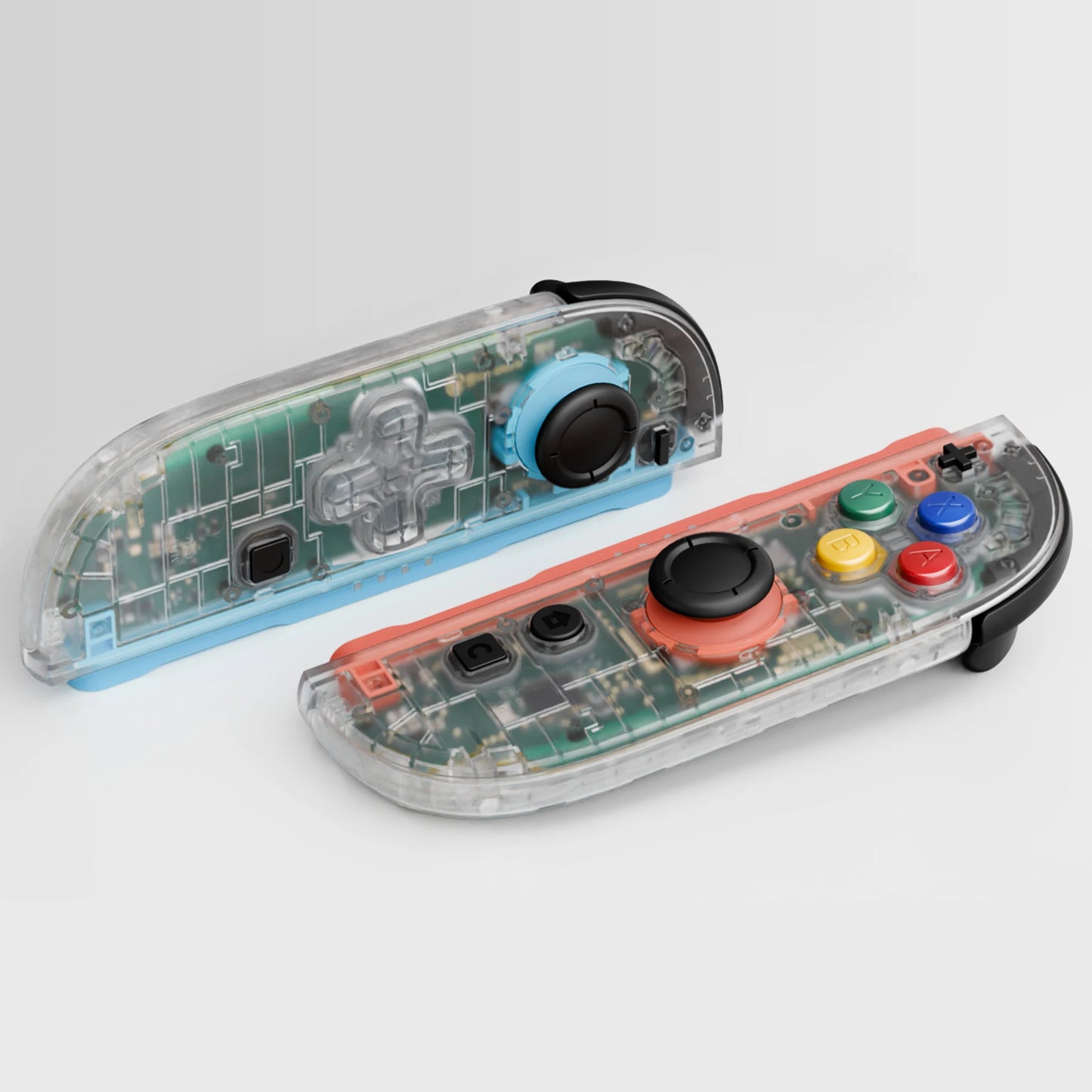 eXtremeRate Essence Version Replacement Shell (D-Pad Version) w/Buttons for Joycon 2, for Nintendo Switch 2 - Clear