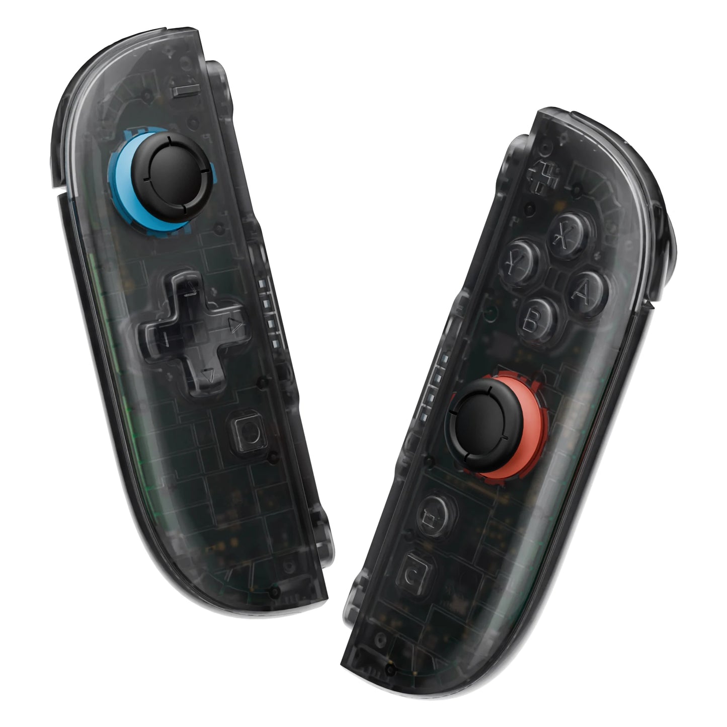 eXtremeRate DIY Replacement Housing (D-Pad Ver) Buttons for Joycon 2, Decorative Strips & Middle Bracket for Nintendo Switch 2