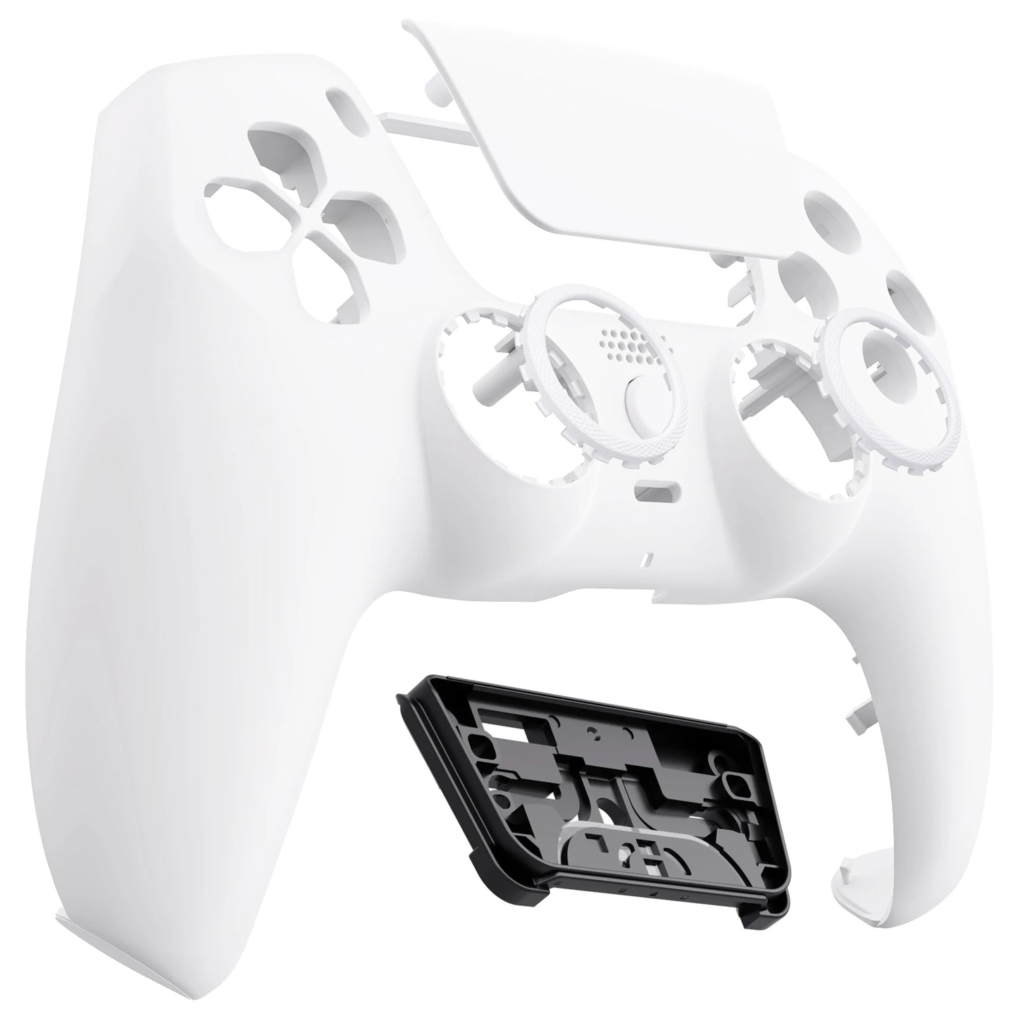eXtremeRate LUNA Replacement Front Shell Touchpad for ps5 Controller BDM-010/020/030/040/050 - Black/White