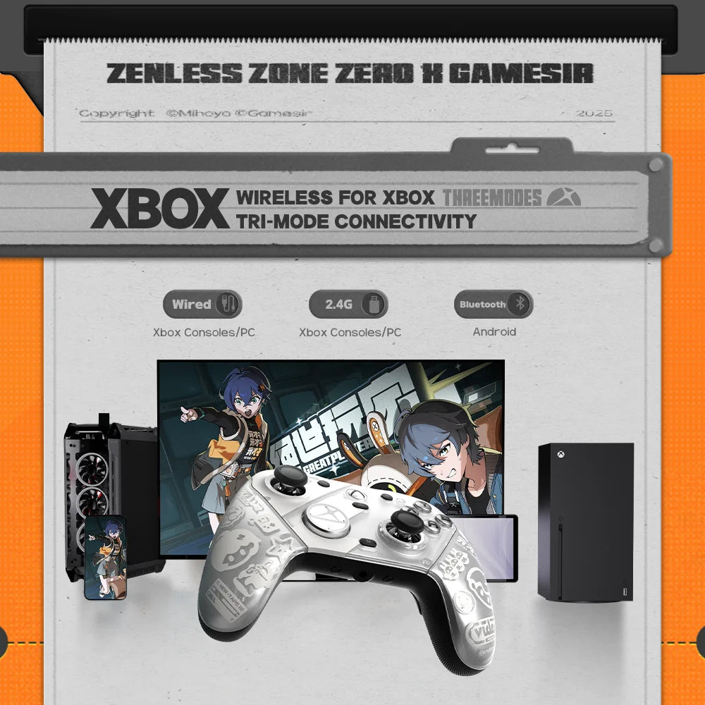 GameSir G7 Pro Zenless Zone Zero Wireless Gaming Controller for PC/Xbox
