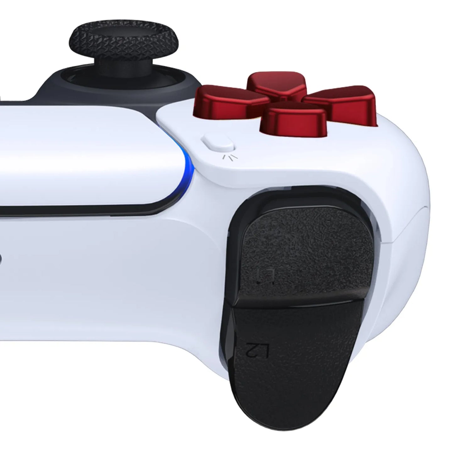 eXtremeRate Dpad Buttons for ps5/ ps5 EDGE, for ps4 All Model Controllers - Scarlet Red