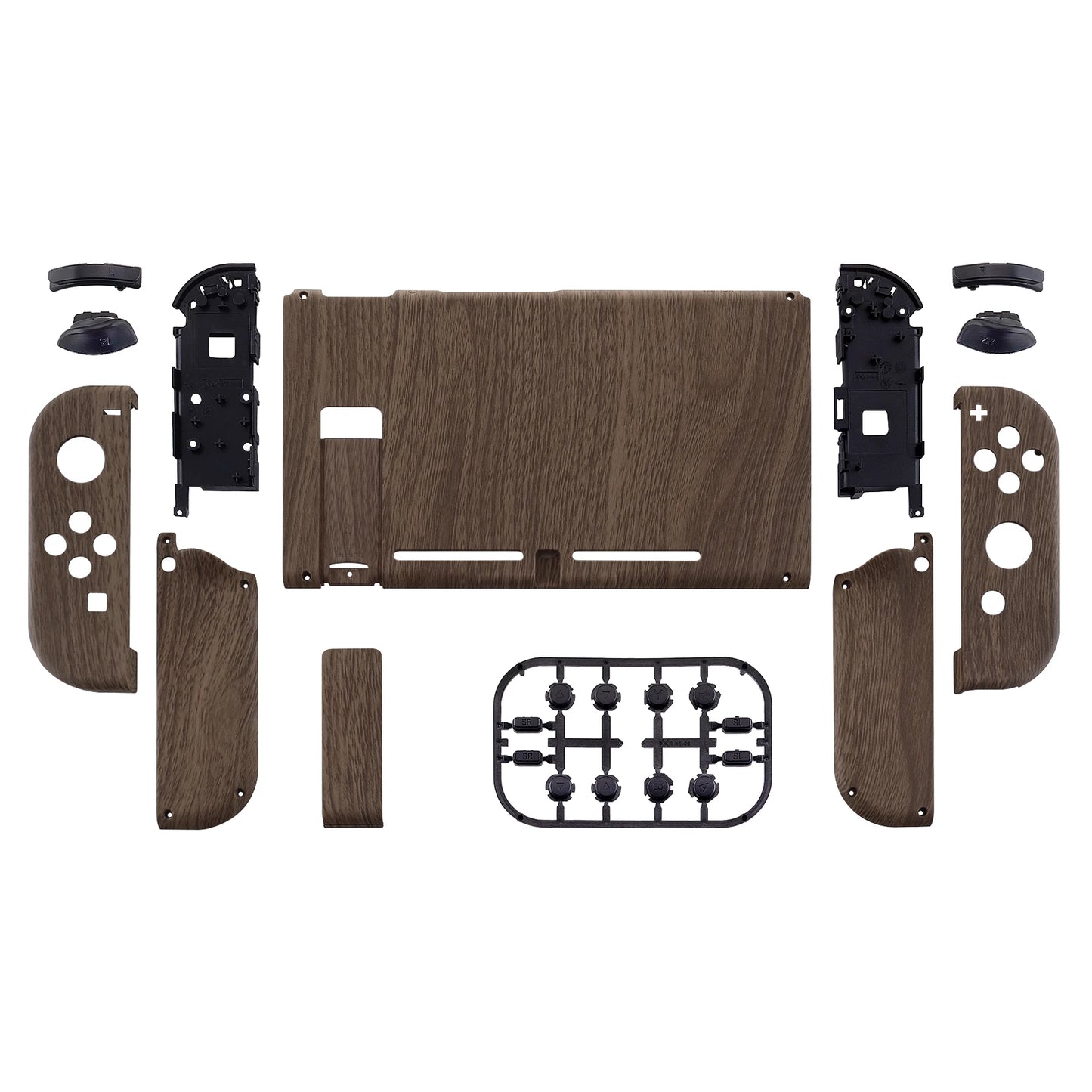 eXtremeRate Custom Patterned Console Back Plate Housing Shell with Full Set Buttons for Nintendo Switch