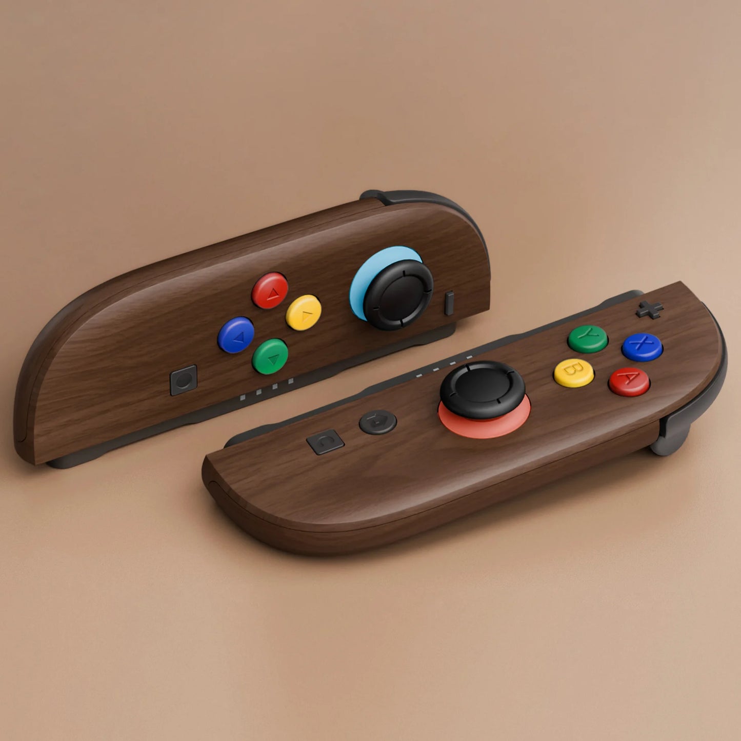 eXtremeRate DIY Replacement Housing Case Buttons with Tools for Joycon 2, for Nintendo Switch 2 - Wood Grain