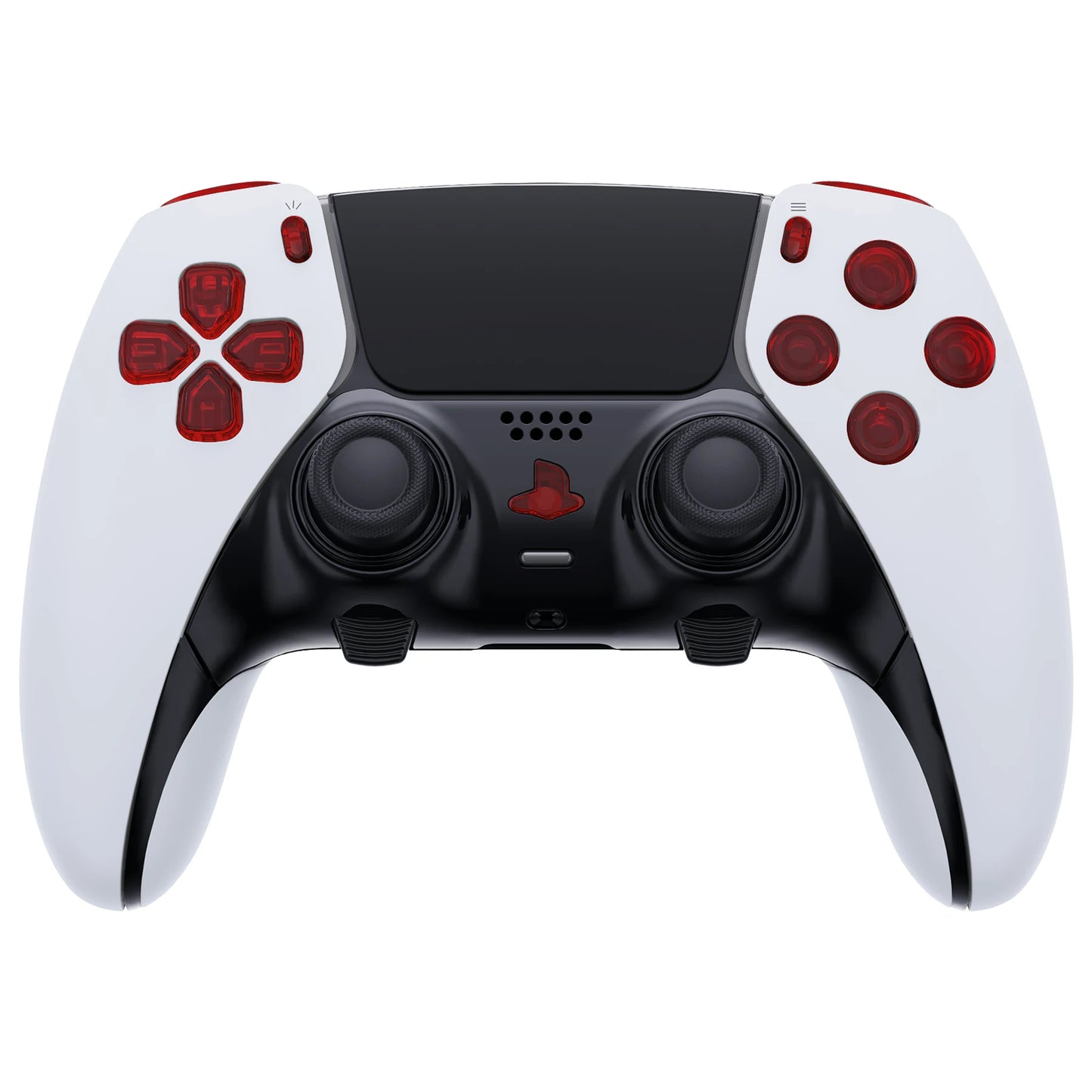 eXtremeRate Replacement Clear Full Set Buttons for ps5 Edge Controller