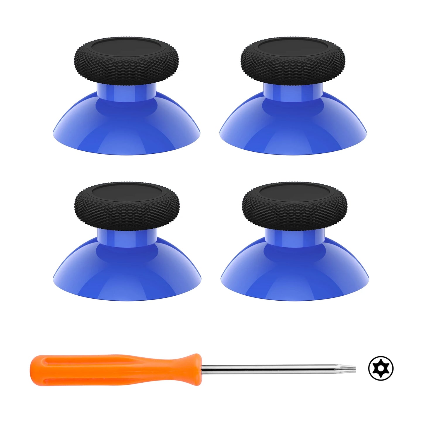 eXtremeRate 4 pcs Replacement Joystick for Xbox One & Xbox Series X/S & Xbox One S/X & Xbox Elite V1- Black bottom series