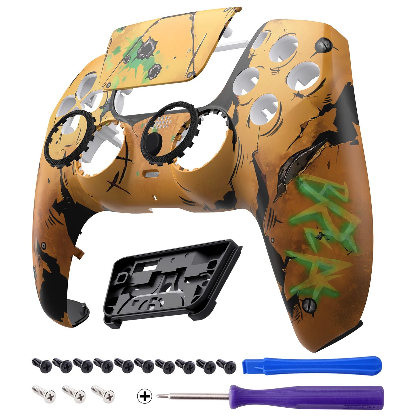 eXtremeRate LUNA Redesigned Replacement Front Shell Touchpad For ps5 Controller BDM-010/020/030/040/050