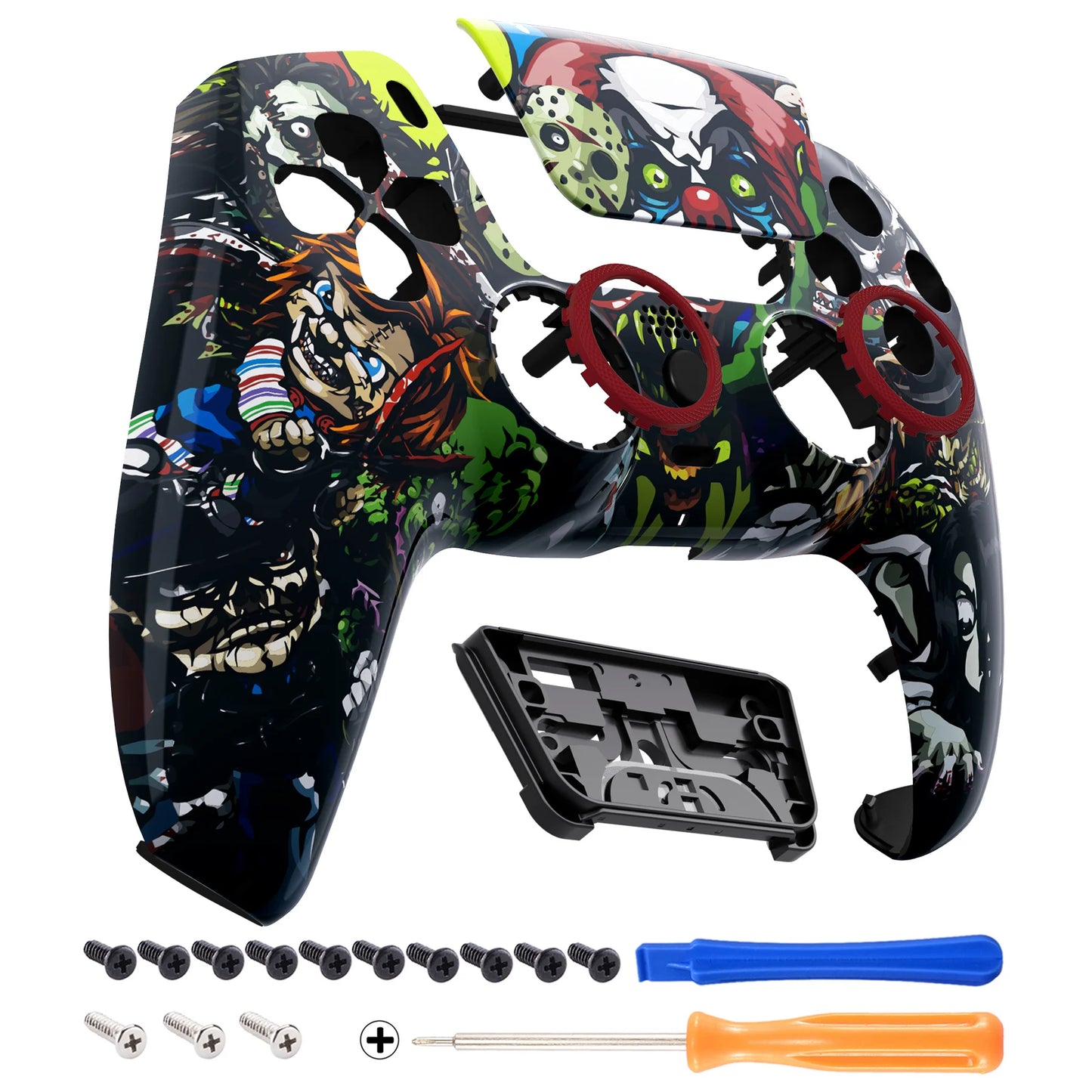 eXtremeRate LUNA Redesigned Replacement Front Shell Touchpad Compatible with ps5 Controller BDM-010/020/030/040/050