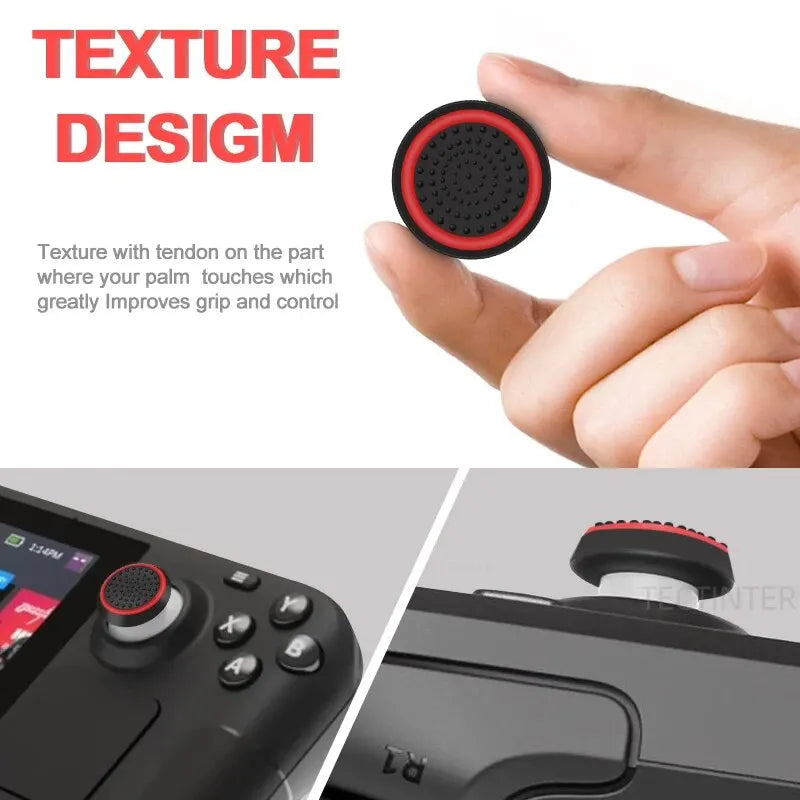 4Pcs Silicone Gel Thumb Grips Cover For Sony PS5/PS4/PS3 For XBOX One Series X/S & Switch