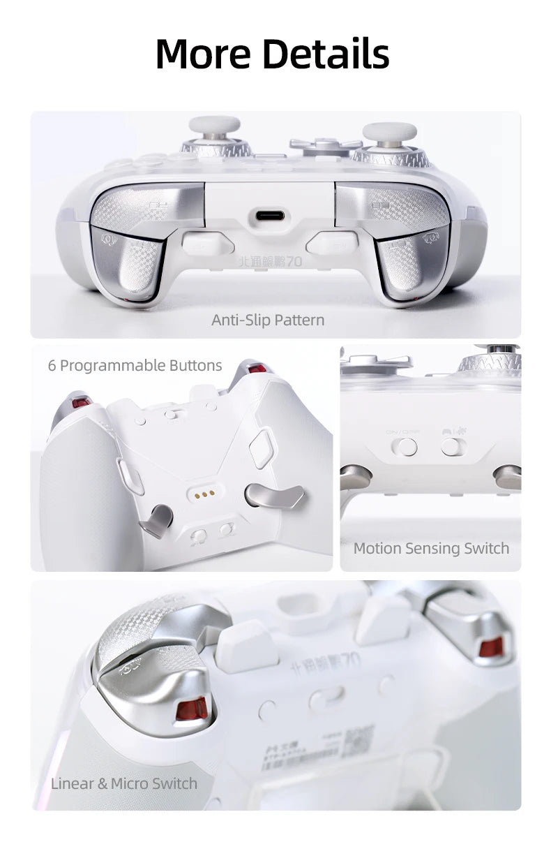 Beitong KP70 Elite: AI-Enhanced Wireless Gaming Controller  for PC/Switch 1&2/Android