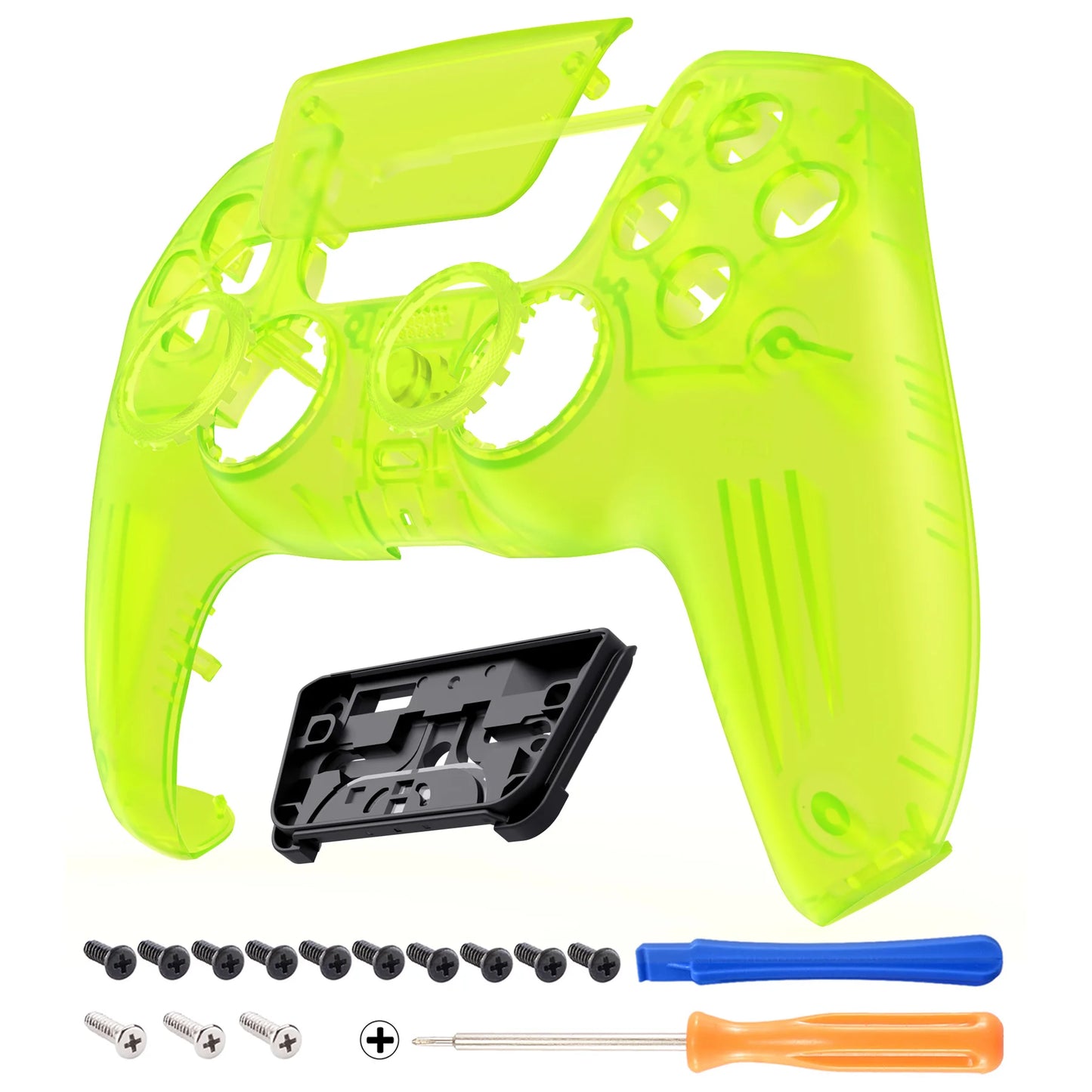 eXtremeRate LUNA Redesigned Replacement Front Shell Touchpad Compatible with ps5 Controller BDM-010/020/030/040/050