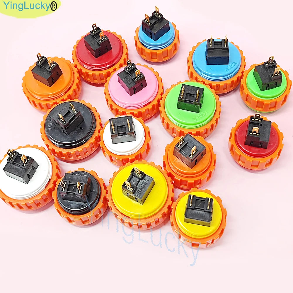 SANWA OBSN 30mm 24mm Original Japan SCREW Type Round Push Button for PC/PS/XBOX/Arcade
