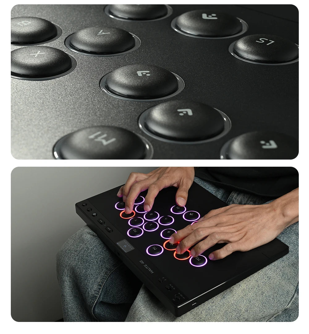 Haute42 W-P1 Wired/2.4G Wireless Hitbox Leverless Controller For PC/PS5/Switch