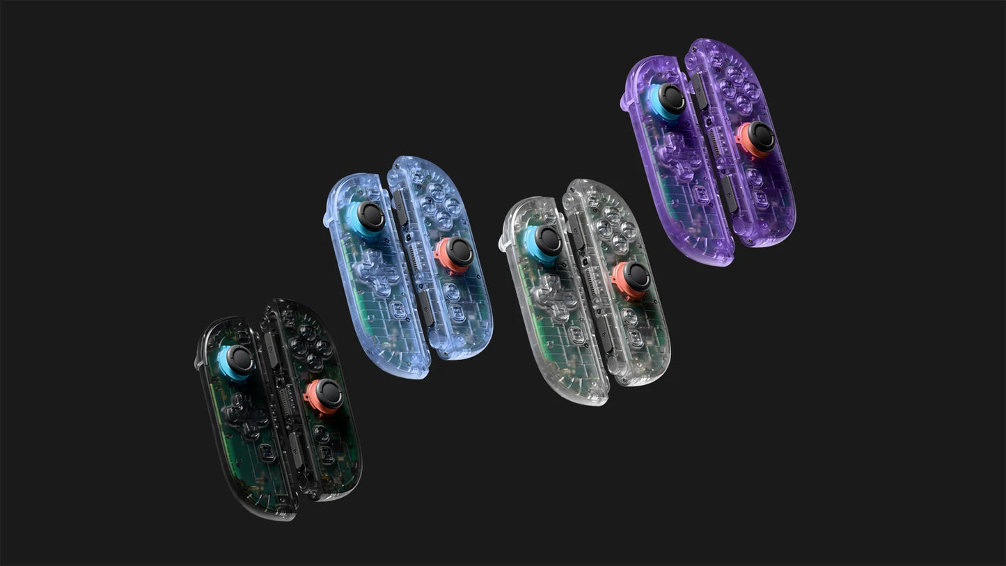 eXtremeRate DIY Replacement Housing (D-Pad Ver) Buttons for Joycon 2, Decorative Strips & Middle Bracket for Nintendo Switch 2