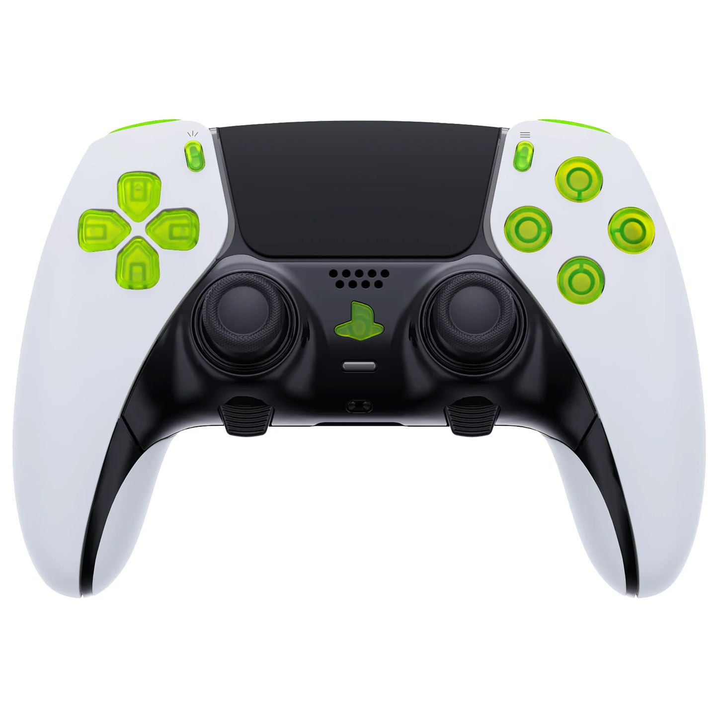 eXtremeRate Replacement Clear Full Set Buttons for ps5 Edge Controller