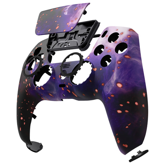 eXtremeRate LUNA Redesigned Replacement Front Shell Touchpad for ps5 Controller BDM-010/020/030/040/050 - Glow in Dark Cosmic