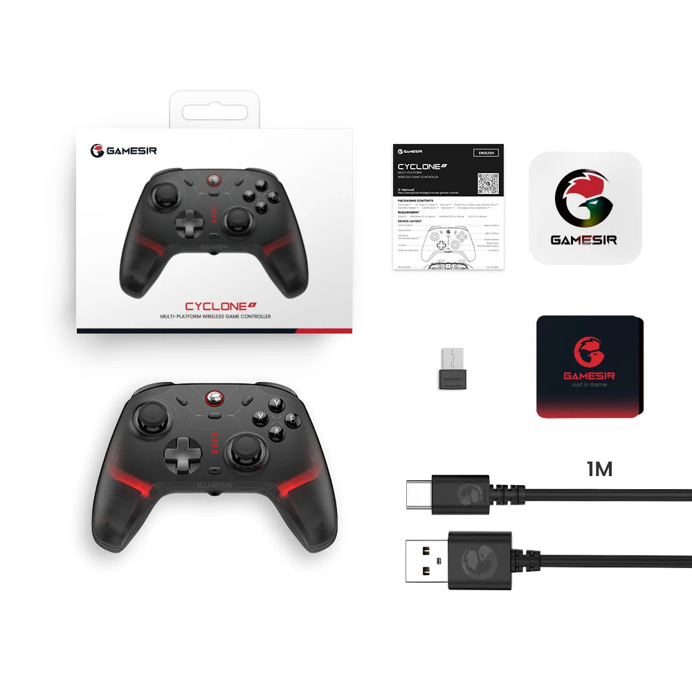 GameSir Cyclone 2 Wireless Gaming Controller for PC/Switch/iOS/Android