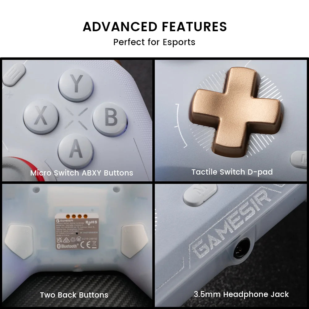 GameSir Cyclone 2 Wireless Gaming Controller for PC/Switch/iOS/Android