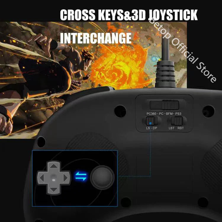 BEITONG C3 Fighting Gamepad for PC/Steam/Android/TV