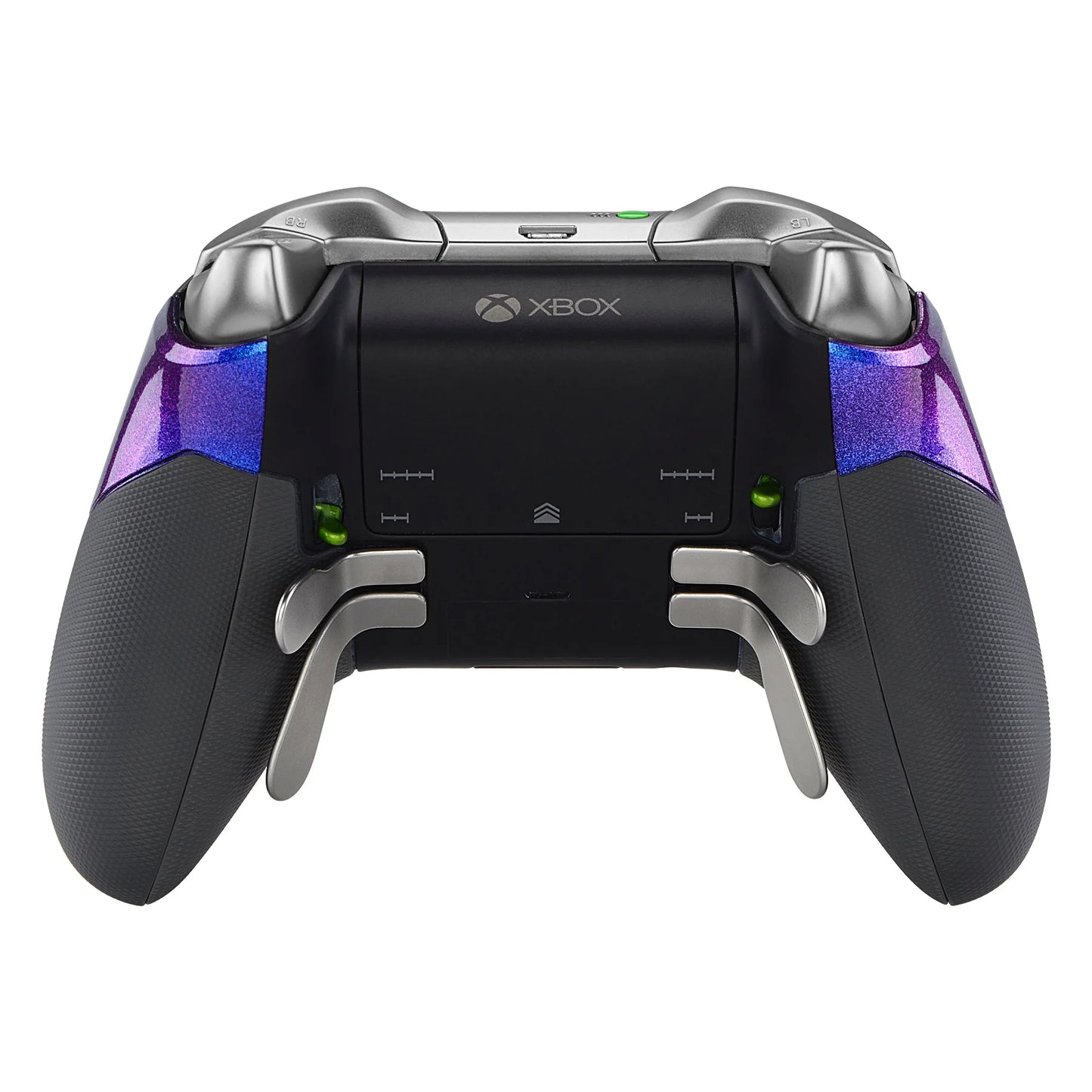 eXtremeRate Custom Right Left Side Rails Rear Handle Grips Back Panels for Xbox One Elite Controller (Model 1698)