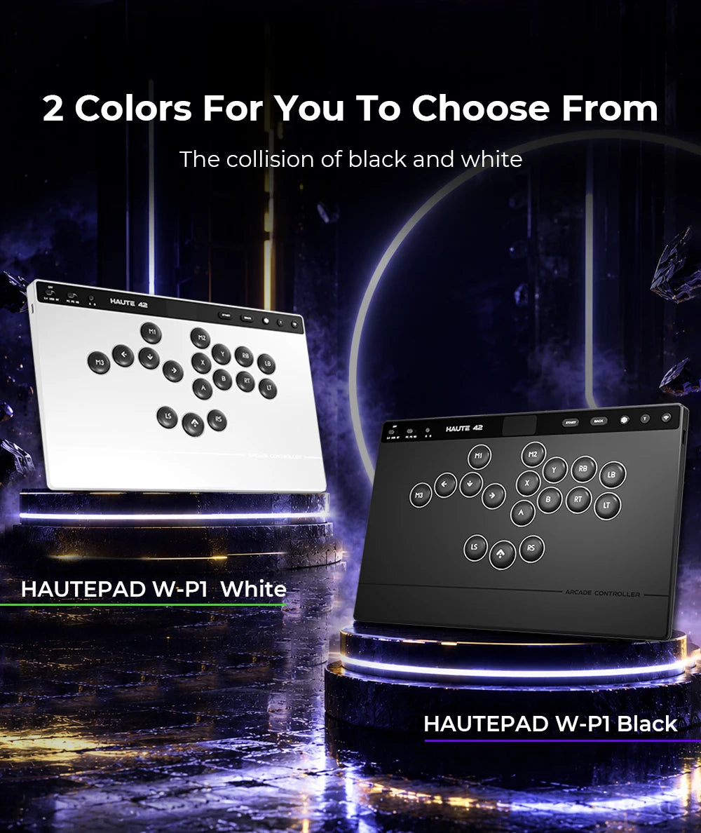 Haute42 W-P1 Wired/2.4G Wireless Hitbox Leverless Controller For PC/PS5/Switch