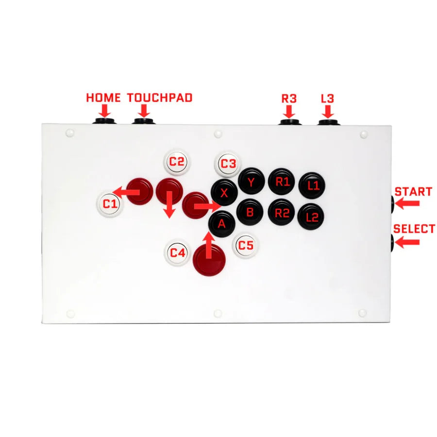 Fightbox F-PRO Leverless Gaming Controller for PS5/PC/Xbox/Switch