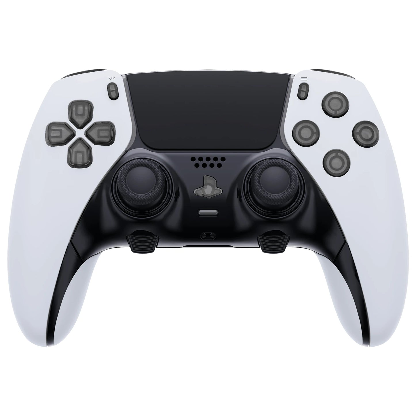 eXtremeRate Replacement Clear Full Set Buttons for ps5 Edge Controller