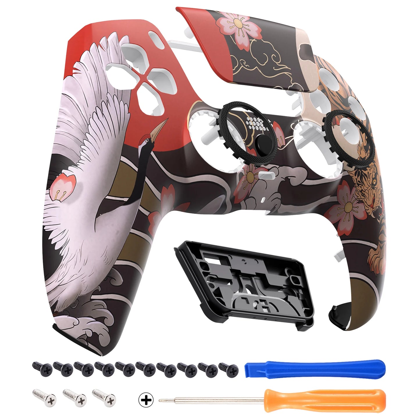 eXtremeRate LUNA Redesigned Replacement Front Shell Touchpad For ps5 Controller BDM-010/020/030/040/050