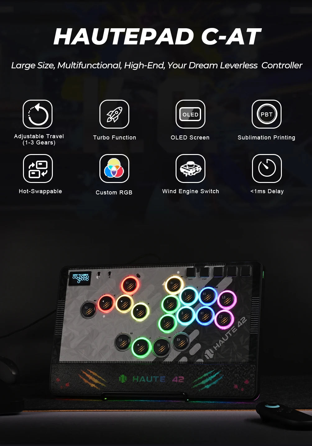 Haute42 Magnetic C-AT Leverless Controller For PC/PS5/PS4