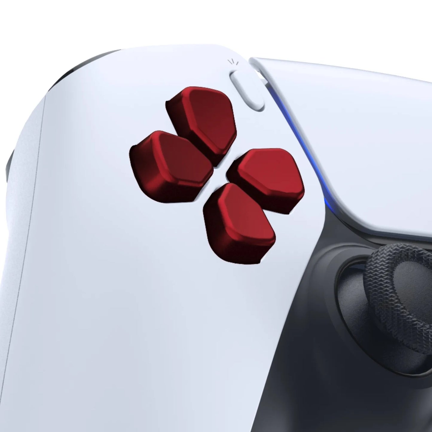 eXtremeRate Dpad Buttons for ps5/ ps5 EDGE, for ps4 All Model Controllers - Scarlet Red