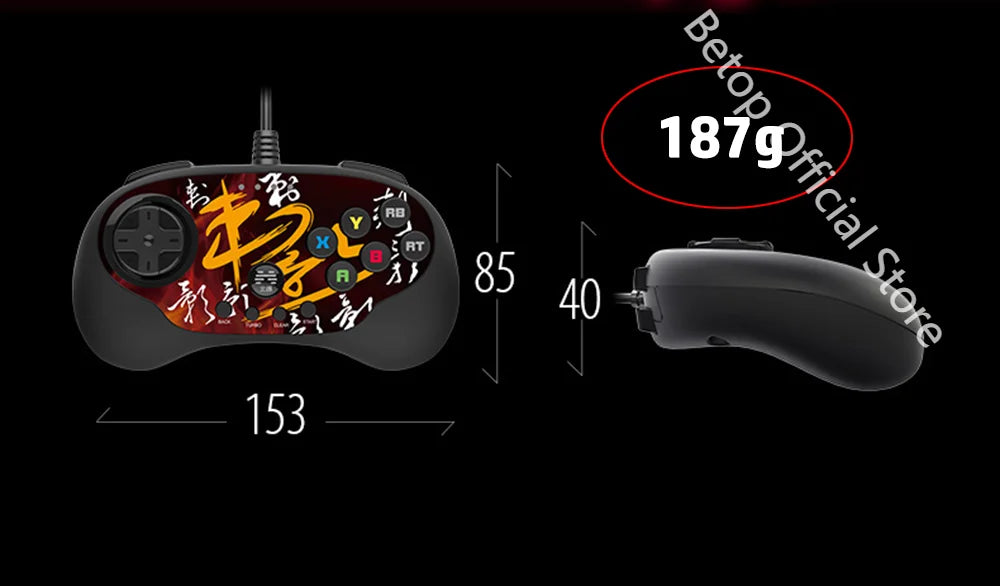 BEITONG C3 Fighting Gamepad for PC/Steam/Android/TV