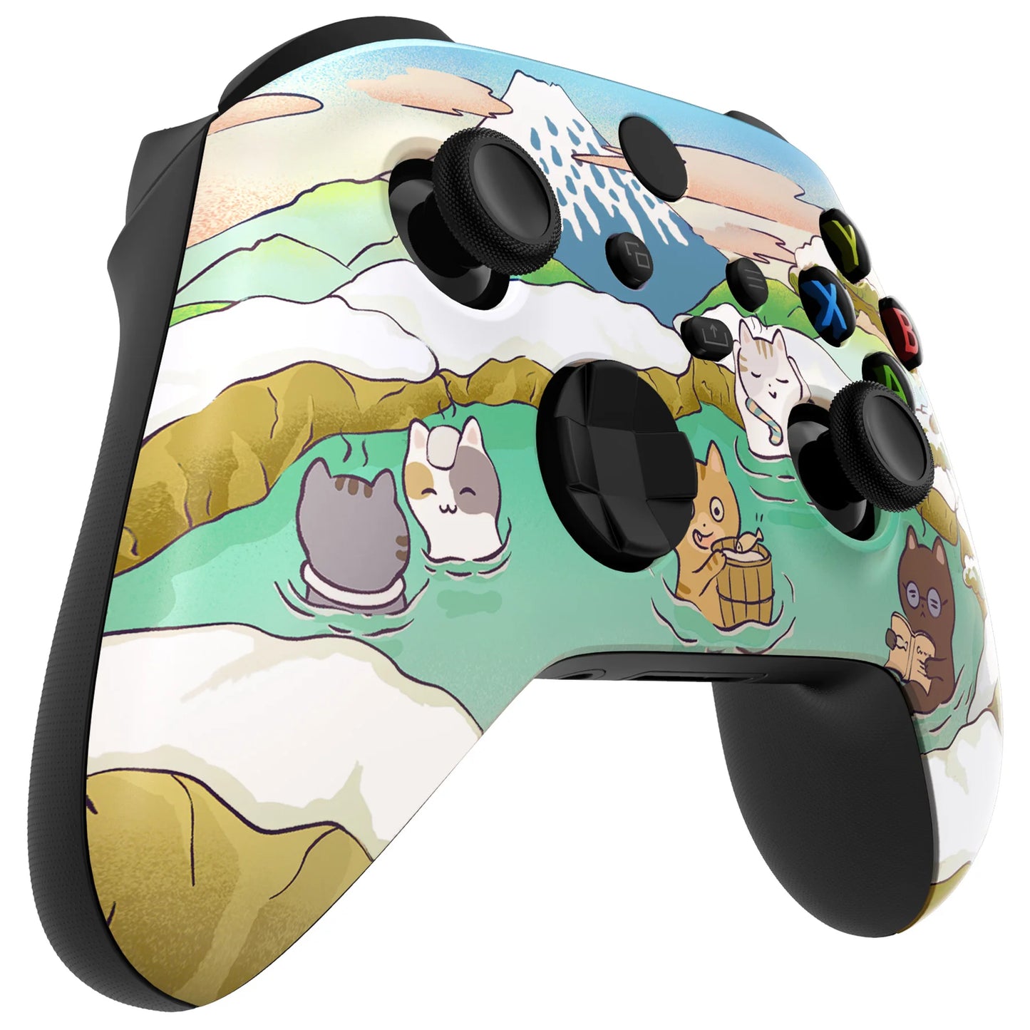 eXtremeRate Replacement Housing Shell Case for Xbox Series X/S (Xbox Core) Controller - Hot Spring Kitties