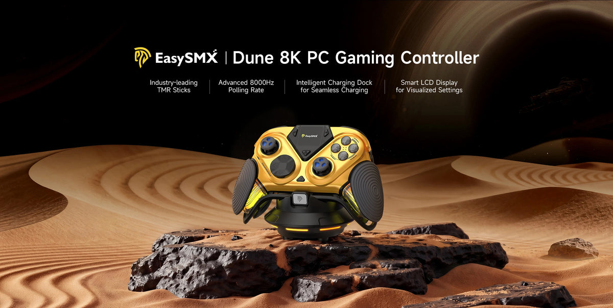 EasySMX Dune 8K Wireless Gaming Controller For PC/Steam/Switch/Android/iOS