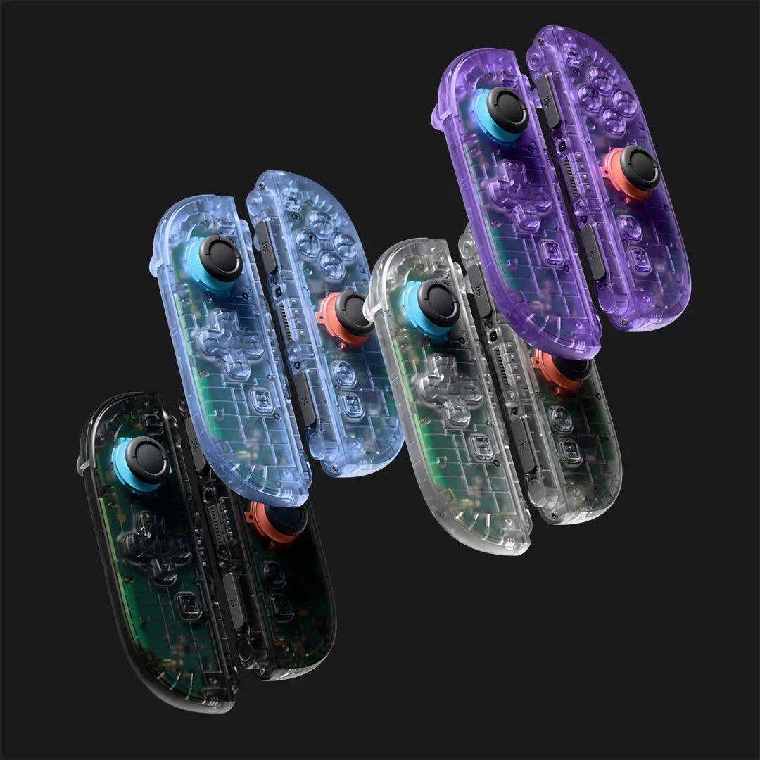 eXtremeRate DIY Replacement Housing (D-Pad Ver) Buttons for Joycon 2, Decorative Strips & Middle Bracket for Nintendo Switch 2