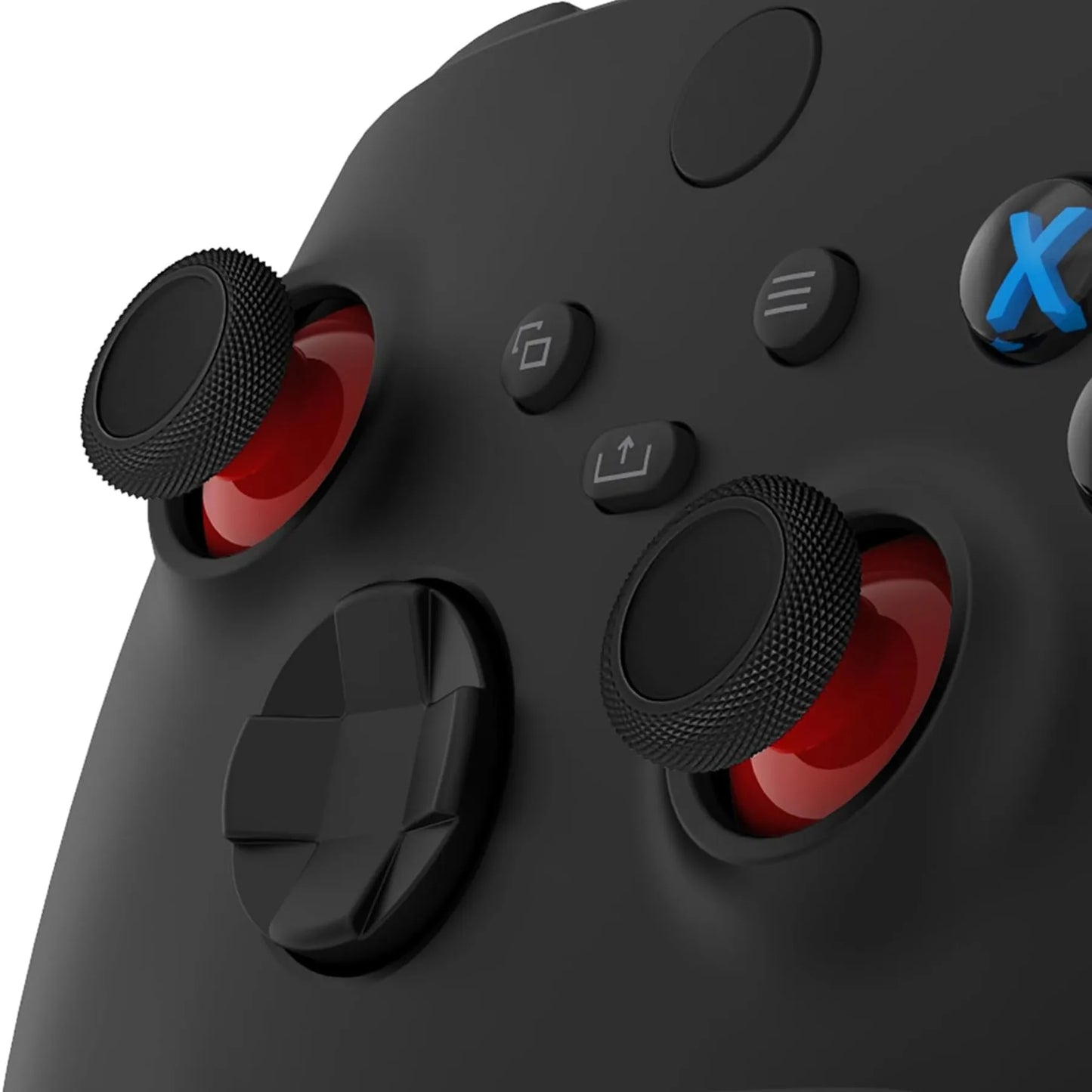 eXtremeRate 4 pcs Replacement Joystick for Xbox One & Xbox Series X/S & Xbox One S/X & Xbox Elite V1- Black bottom series
