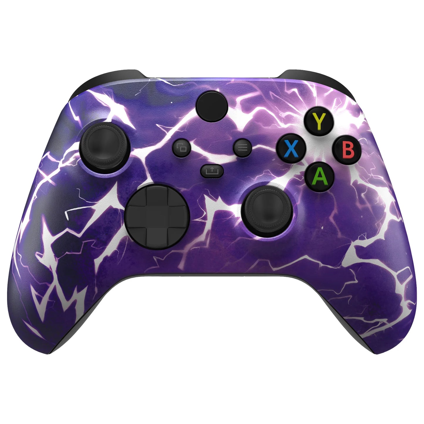 eXtremeRate Custom Pattern Part Faceplate, Soft Touch Grip Front Housing Shell Case for Xbox Series X/S (Xbox Core) Controller