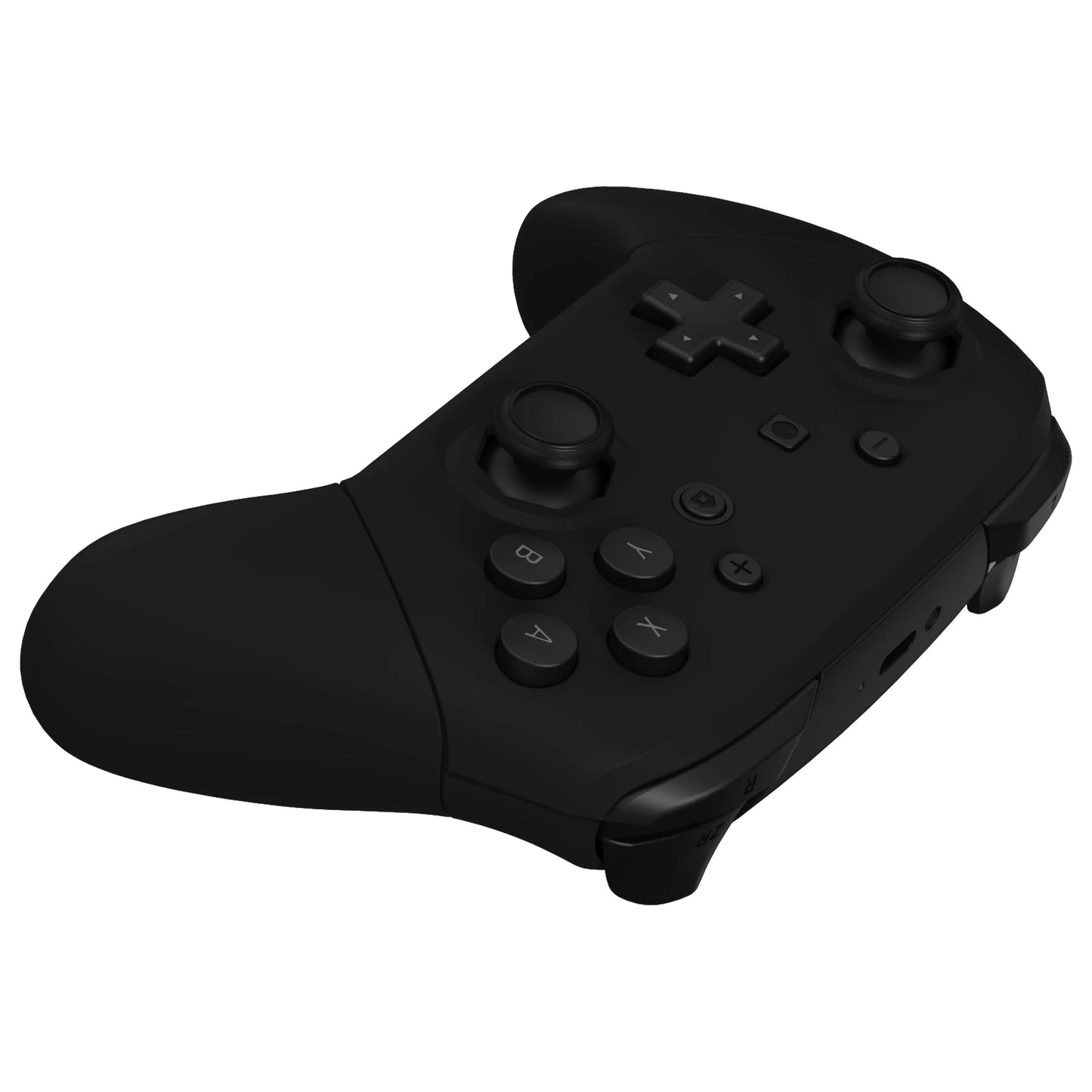 eXtremeRate DIY Grip Housing Shell for NS Switch Pro Controller - Black, Octagonal Gated Sticks Design