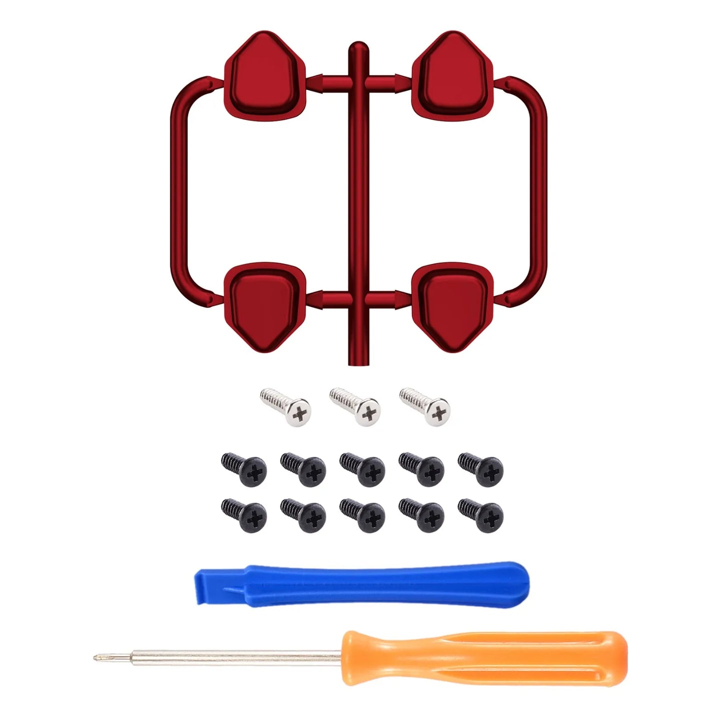 eXtremeRate Dpad Buttons for ps5/ ps5 EDGE, for ps4 All Model Controllers - Scarlet Red