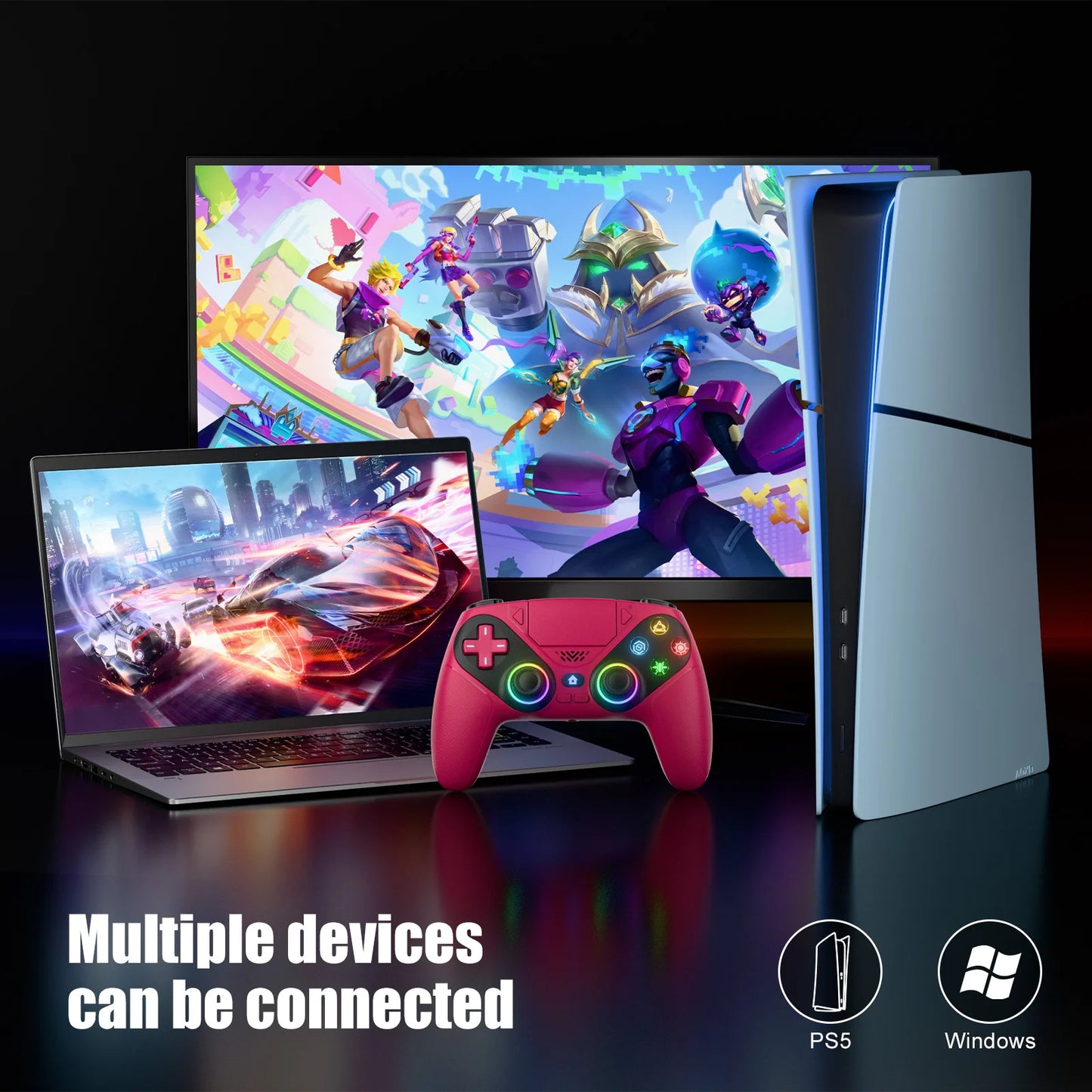 GAMROMBO Wireless Gaming Controller for PS5/PC