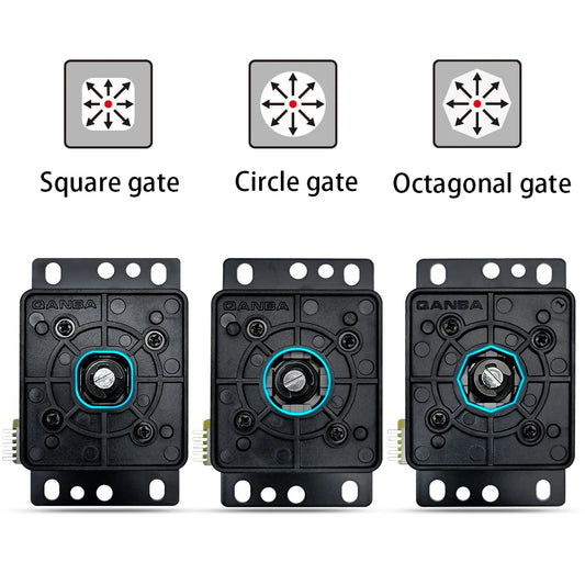 QANBA Arcade Stick Accessory Gravity V8 Replacement Restrictor Plate Square Circle and Octagonal Gate for JOV8S JCV8 Joystick