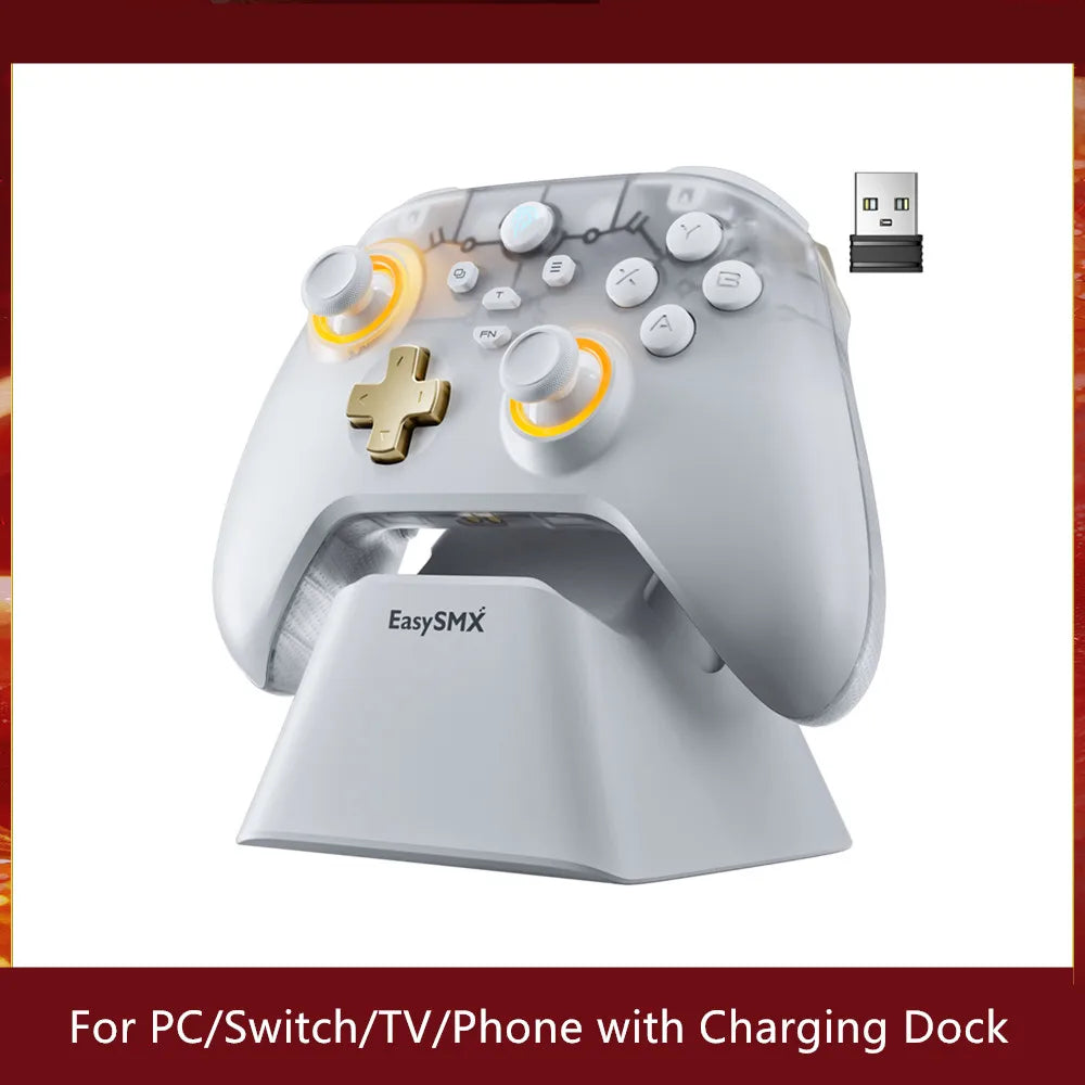 Easy SMX D05 Wireless Gaming Controller For PC/Switch/Android/iOS with Charging Dock
