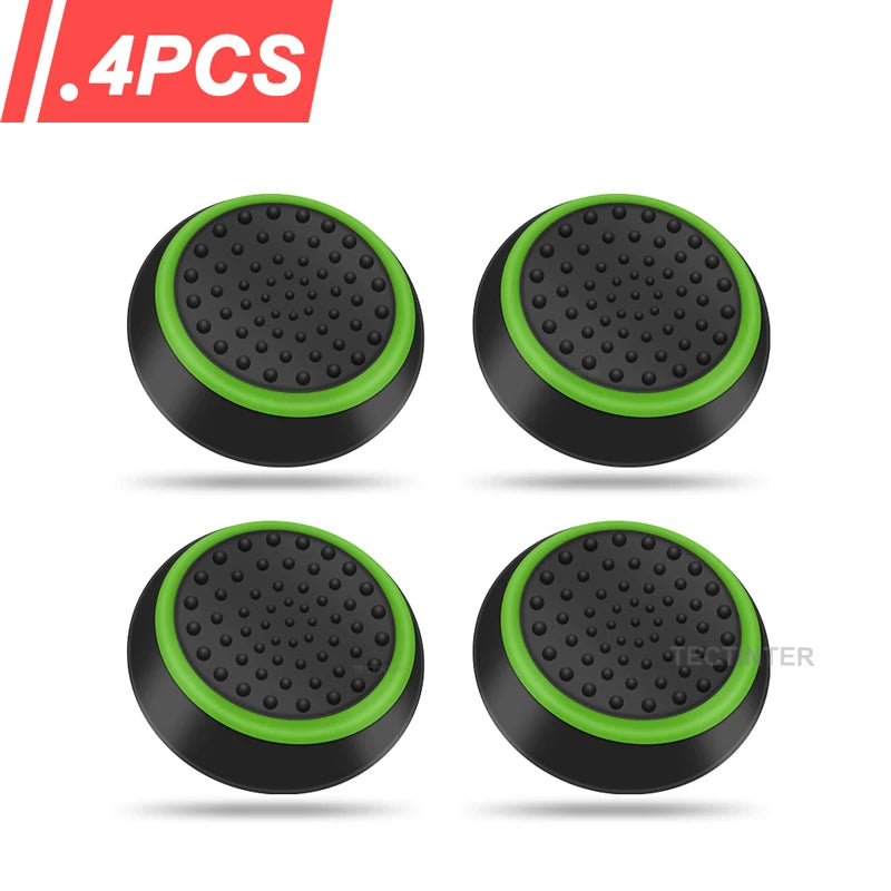 4Pcs Silicone Gel Thumb Grips Cover For Sony PS5/PS4/PS3 For XBOX One Series X/S & Switch