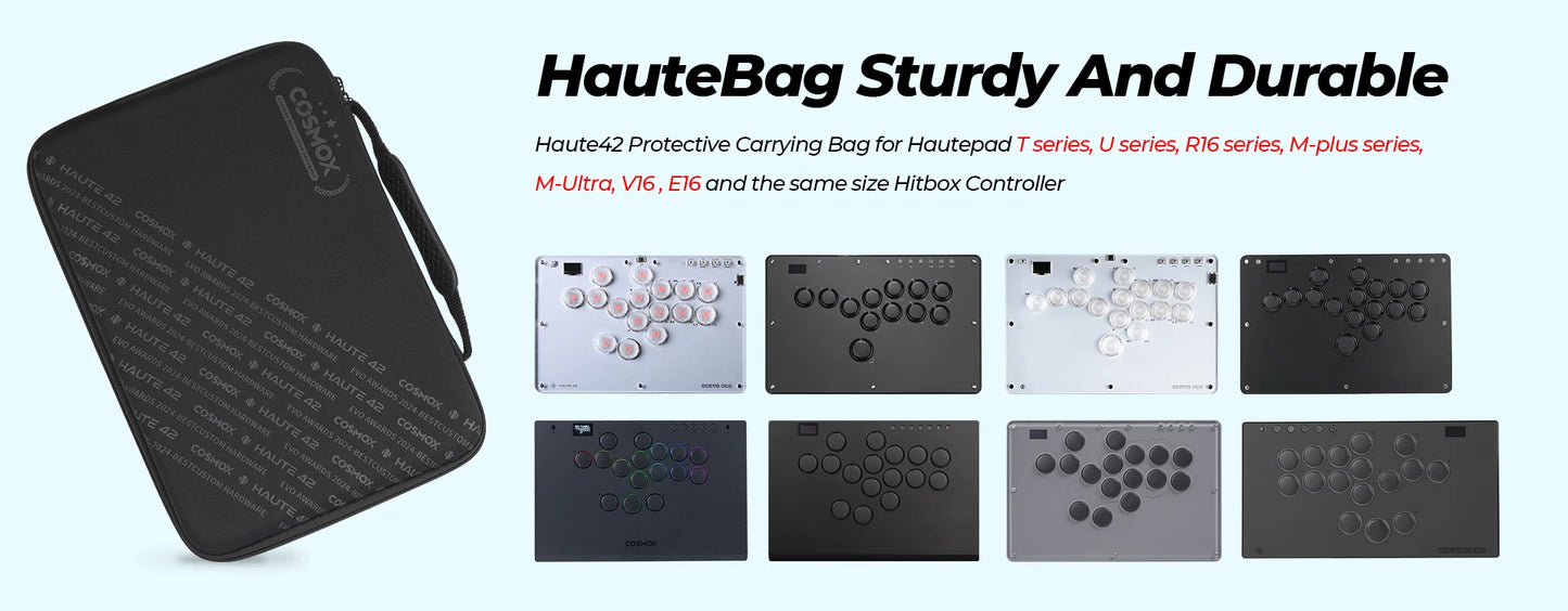 Haute42 Protective Carrying Bag Case For Hitbox Leverless Controller Storage Bag