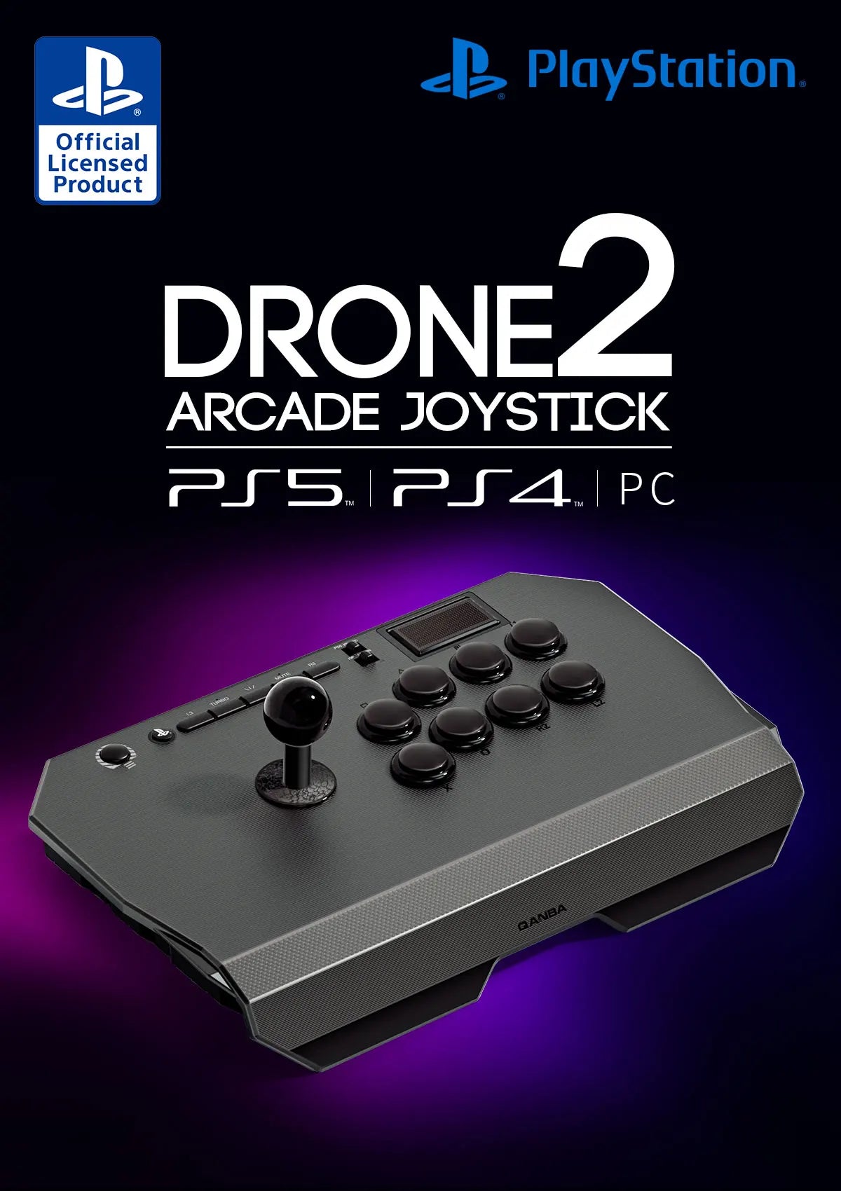 QANBA N3 Drone 2 Arcade Fighting Stick for PC/PS5/PS4