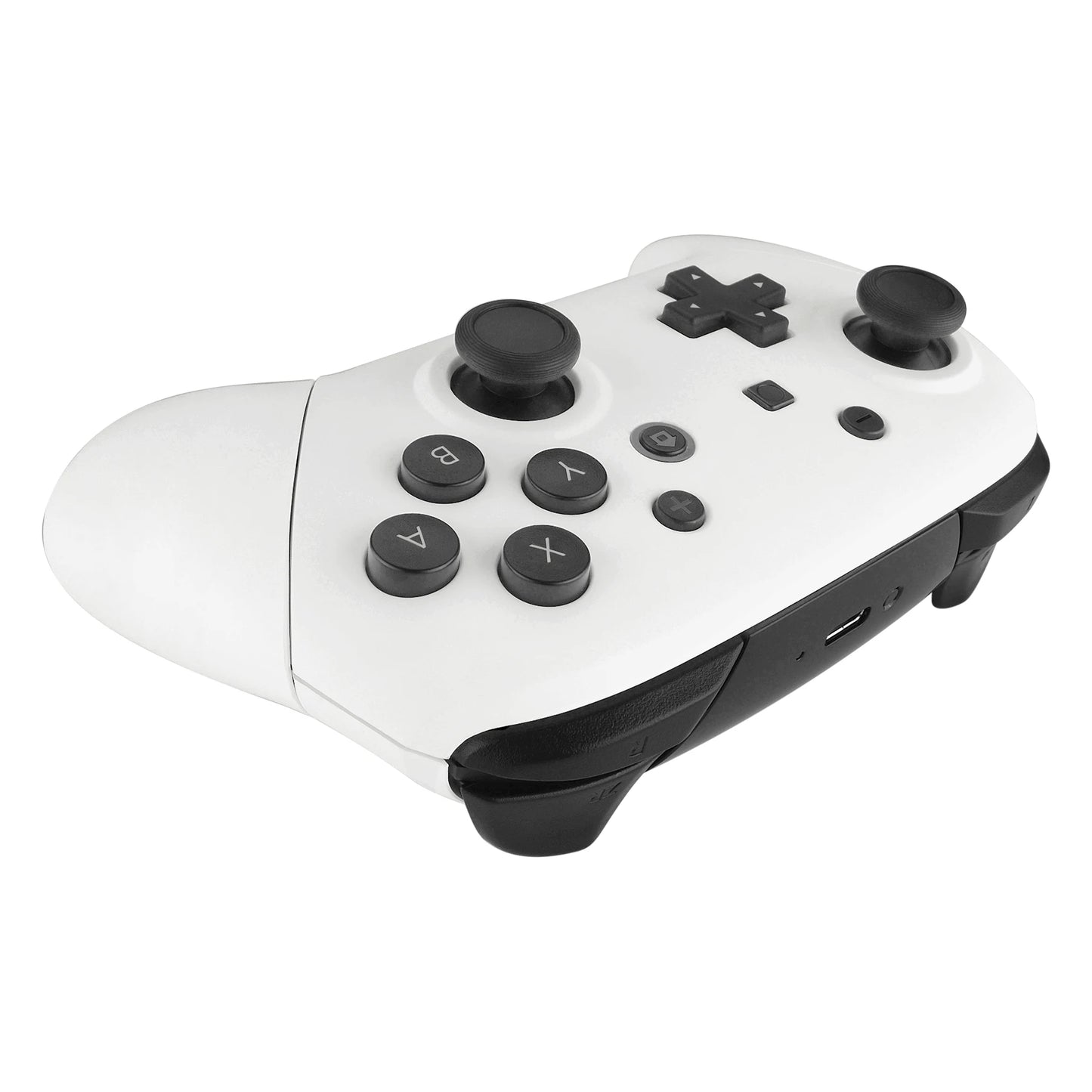 eXtremeRate DIY Grip Housing Shell for NS Switch Pro Controller - Black, Octagonal Gated Sticks Design