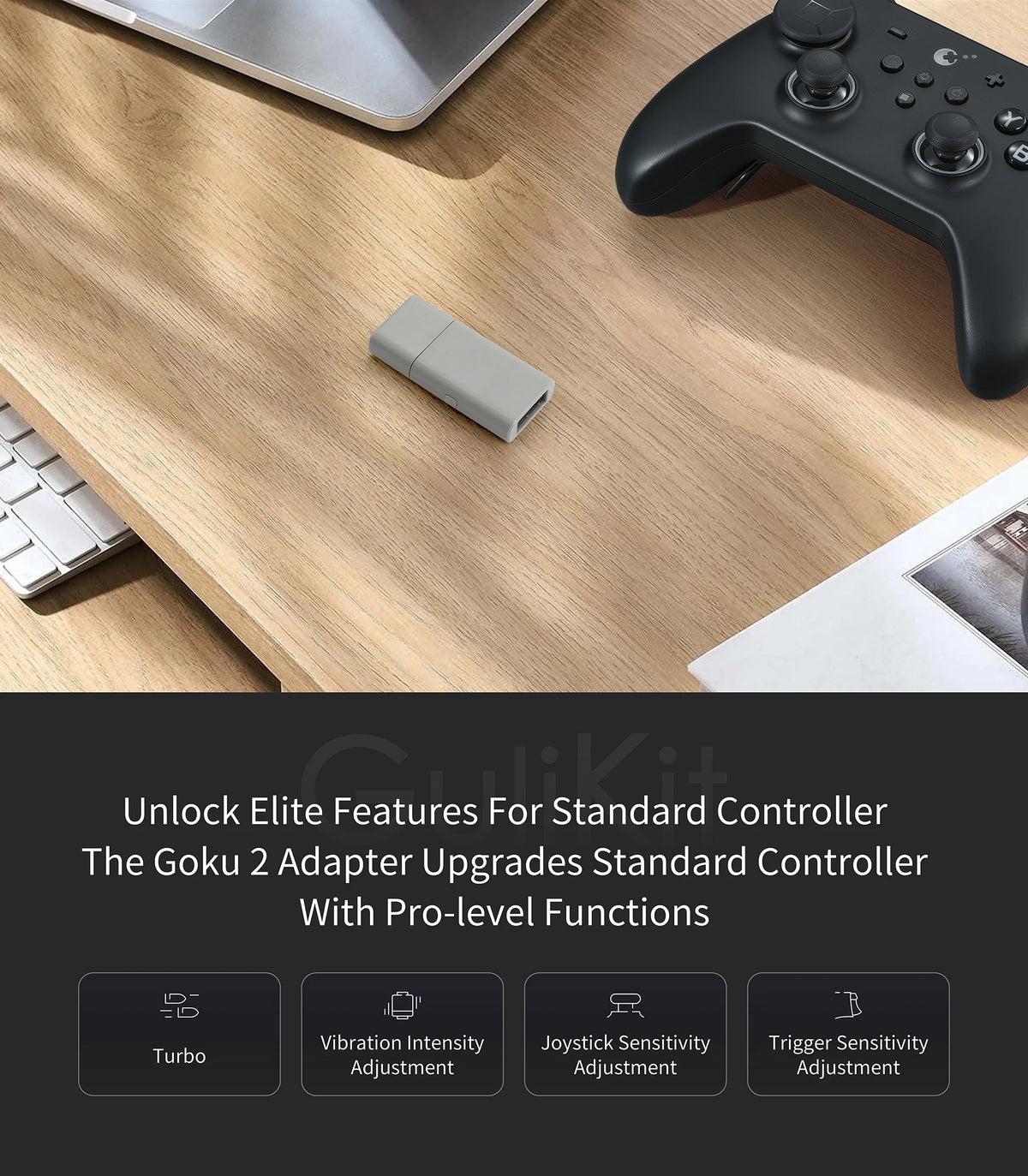 Gulikit NS36 Goku 2 Wireless Controller Adapter Receiver for PC/Xbox Series S/X/Xbox One/Switch 1&2