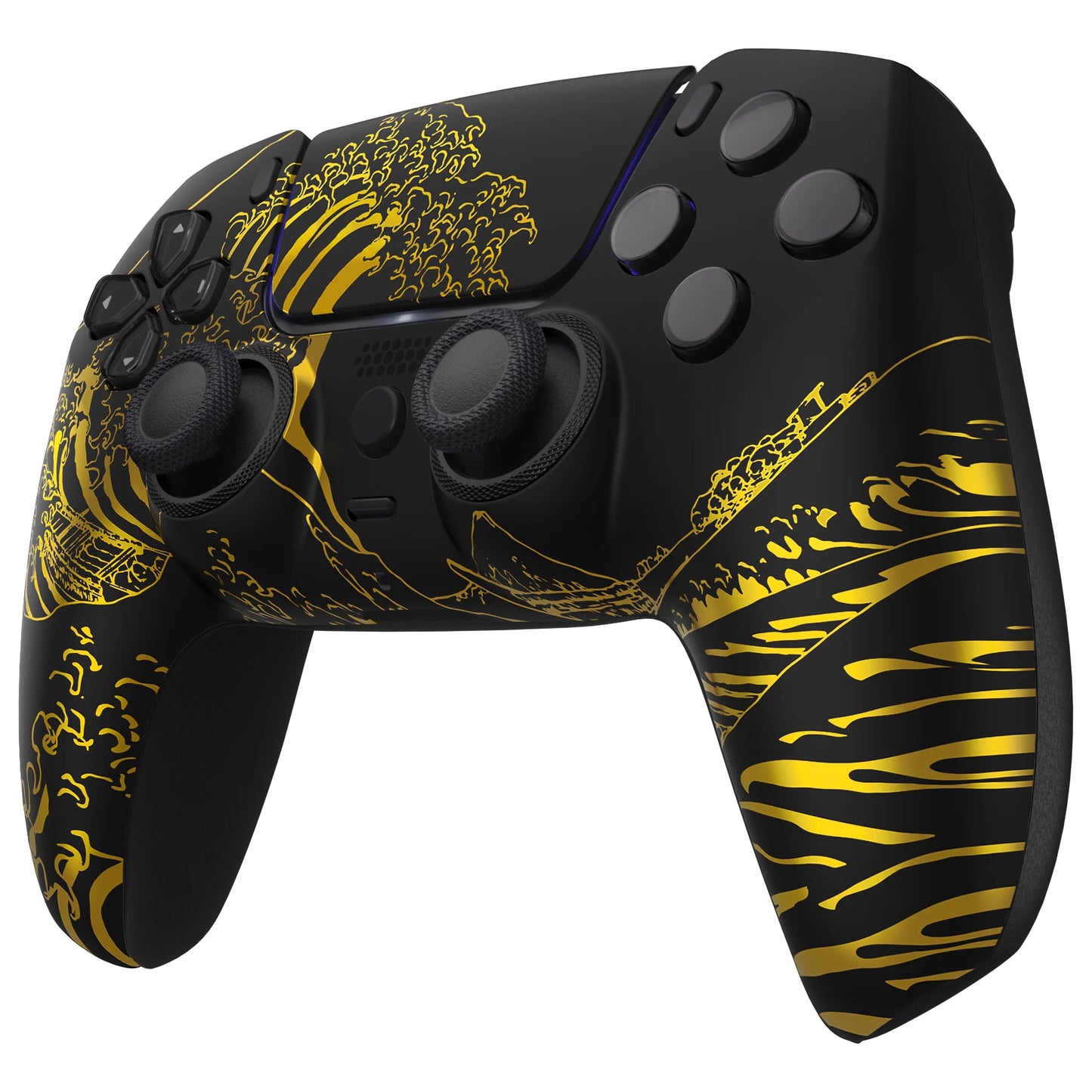 eXtremeRate LUNA Redesigned Replacement Front Shell Touchpad For ps5 Controller BDM-010/020/030/040/050 -The Great Wave