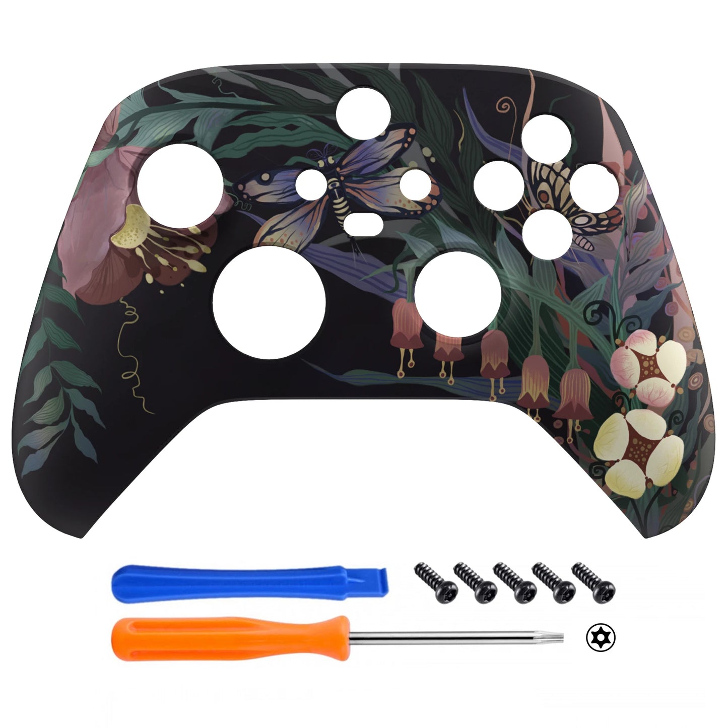 eXtremeRate Replacement Housing Shell Case for Xbox Series X/S (Xbox Core) Controller - Mysterious Garden