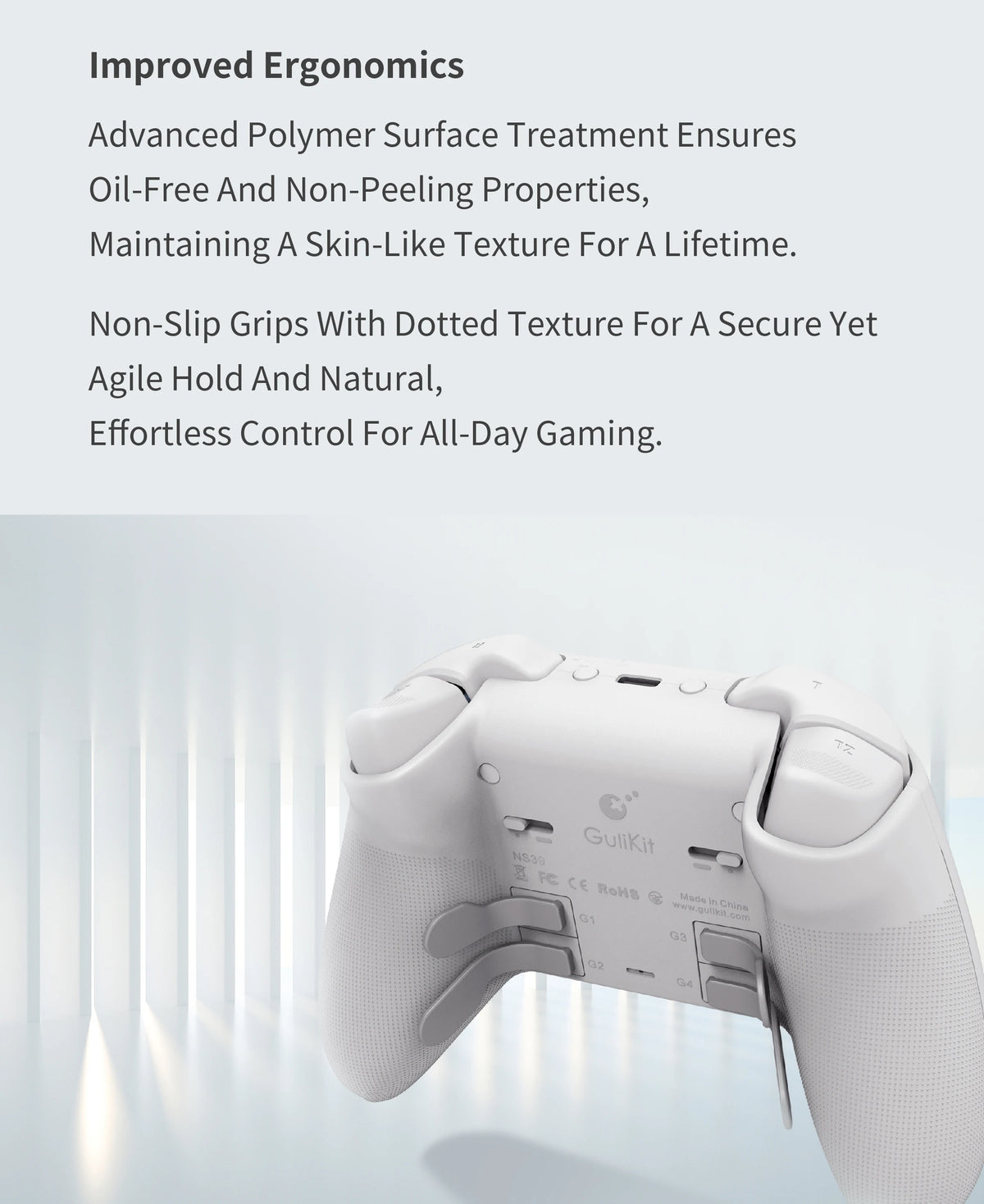 GuliKit KK3 MAX Wireless Gaming Controller For PC/Steam/Switch/Android/iOS
