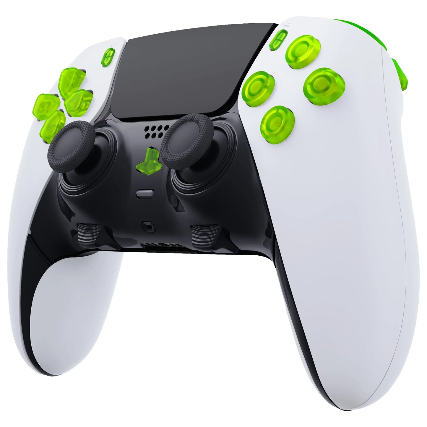 eXtremeRate Replacement Clear Full Set Buttons for ps5 Edge Controller