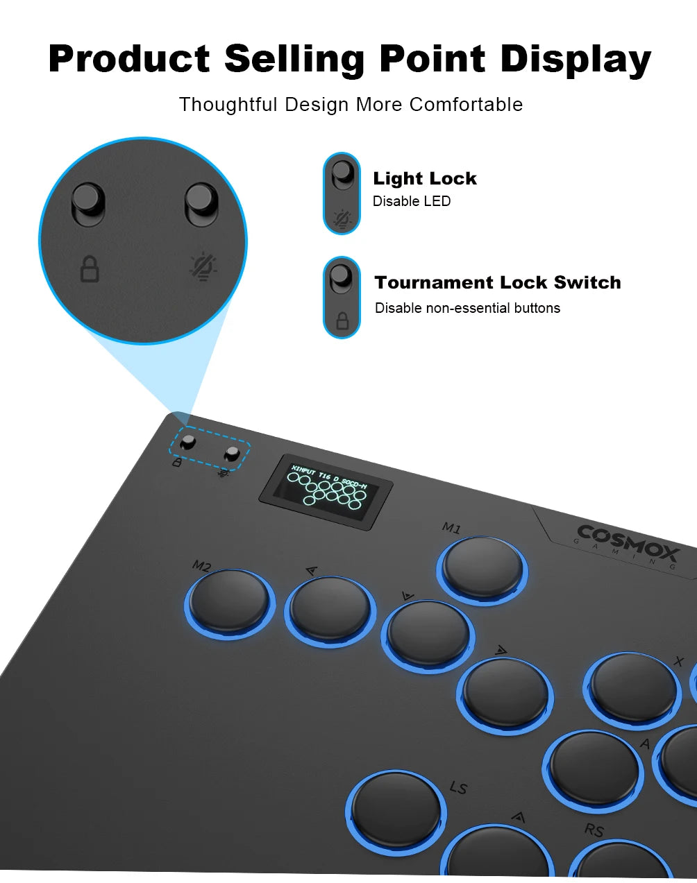 Haute42-COSMOX M Ultra 2 Aluminium Alloy Leverless Controller for PC/PS5/PS4/Steam/Switch